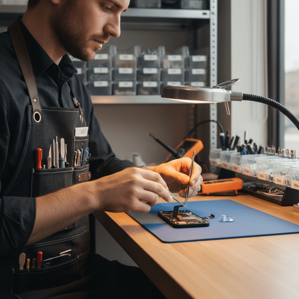 Smartphone screen protector installation